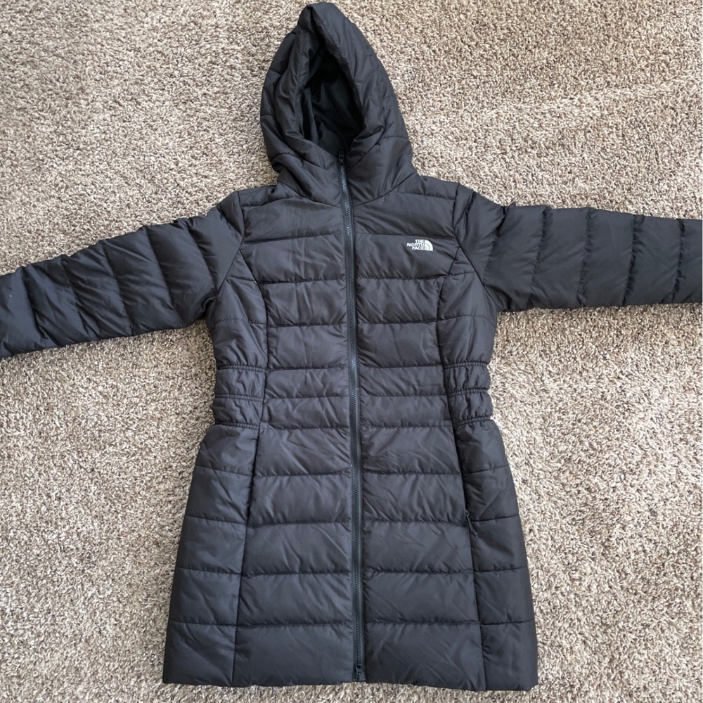 The North Face Womens Aconcagua II Down Parka Jacket Black Hooded Size Medium - Picture 5 of 15